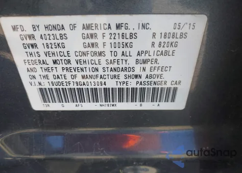 2016 Acura Ilx Premium Package/Technology Plus Package z USA, uszkodzony, nr VIN 19UDE2F79GA013094